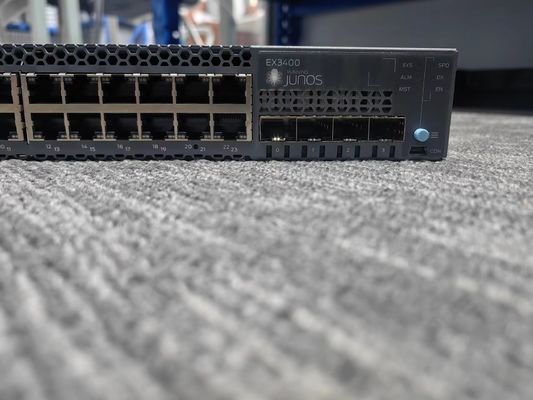 10/100/1000Mbps  Juniper EX3400-24T Services Gateway Full-Duplex Half-Duplex
