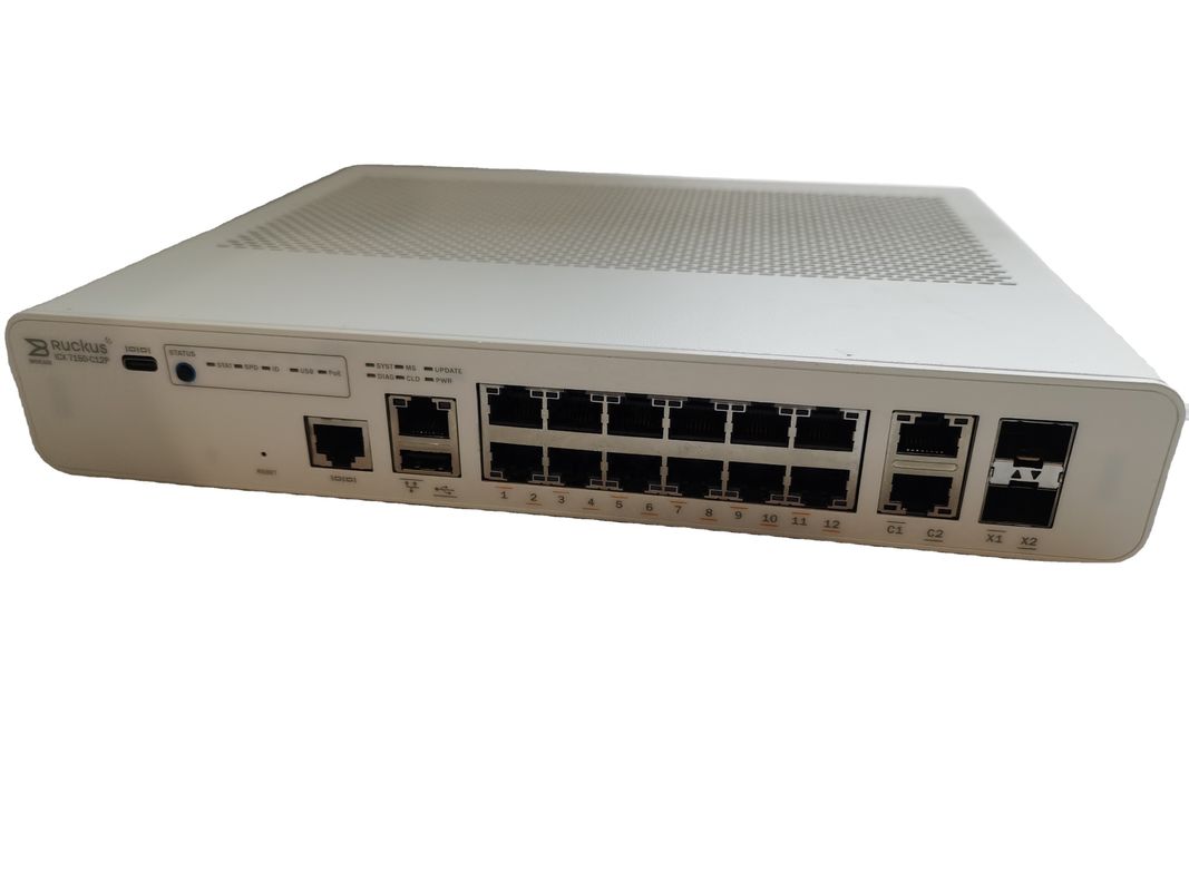 Ruckus ICX 7150 12 Port Compact POE Switch 10GBE Uplinks ICX7150-C12P-2X10GR