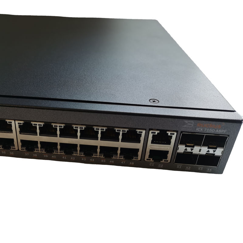 180Gbps 48 Port POE Switch ICX7150-48PF-4X10GR With 4 Port 10GBE Uplinks