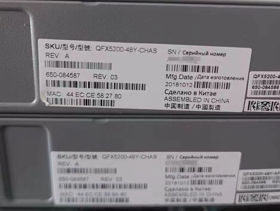 QFX5200-48Y-AFI Juniper Products Full Duplex Half Duplex