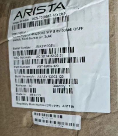 Arista DCS-7050SX3-48YC8 All Optical Port 7050X3 Series 10/100G Data Center Switches